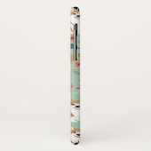 Corgi Florals i iPhone case - mint (Achterkant/links)