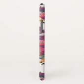 Corgi Florals i iPhone case - paars (Achterkant / rechts)