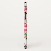 Corgi Florals i iPhone case - roze (Achterkant / rechts)