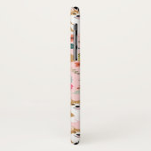 Corgi Florals i iPhone case - roze (Achterkant/links)