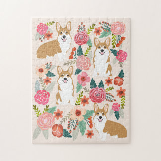 Corgi  Florals Legpuzzel