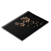 Corgi Flower Fly Dandelion Cute Hondenliefhebber Notitieboek (Linkerzijde)