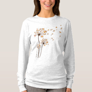 Corgi Flower Fly Dandelion Shirt Cute Dog Lover