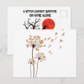 Corgi Flower Fly Dandelion Shirt Cute Dog Lover Aankondigingskaart (Voorkant / Achterkant)