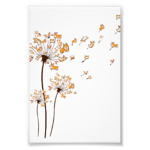 Corgi Flower Fly Dandelion Shirt Cute Hondenliefhe Foto Afdruk