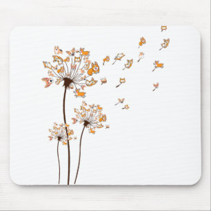 Corgi Flower Fly Dandelion Shirt Cute Hondenliefhe Muismat