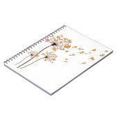 Corgi Flower Fly Dandelion Shirt Cute Hondenliefhe Notitieboek (Linkerzijde)