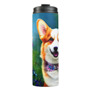 Corgi Flower Garden Thermosbeker