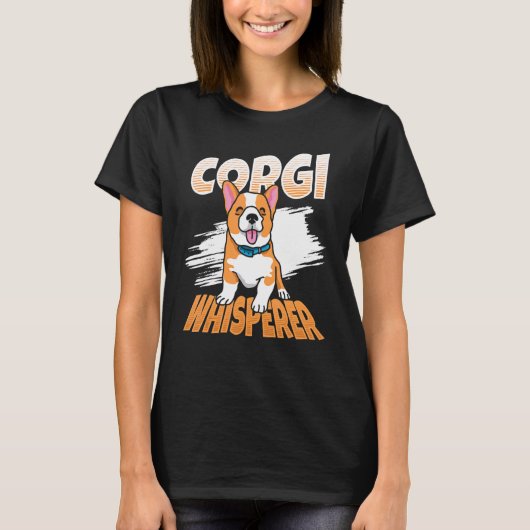 Corgi Fluisteraar Hond Welsh Corgi T-shirt (Voorkant)