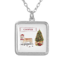 Corgi Funny kersthond met boom