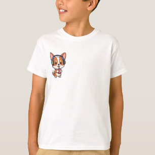 Corgi Gamer Drinkende Cola Kinderen T-shirt