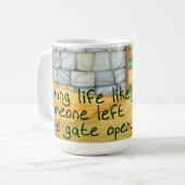 Corgi ""Gate Open" Regelmatige Mok (Voorkant links)