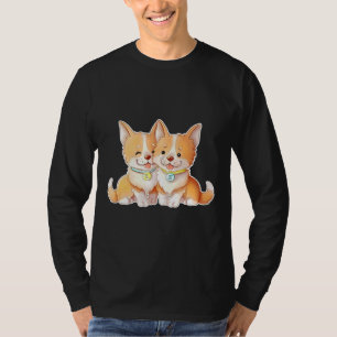 Corgi Gemini Animal Welsh Pet Owner Keeper Astrol T-shirt