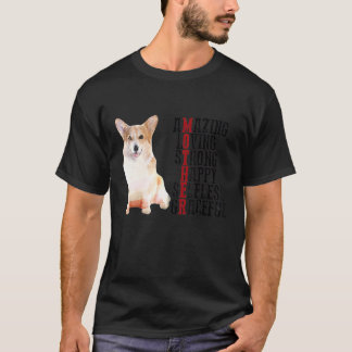 Corgi Geweldig Lief Sterk Gelukkig Onbaatzuchtig B T-shirt