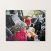 Corgi-gezichtmaskerpuzzel Legpuzzel (Horizontaal)