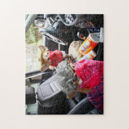 Corgi-gezichtmaskerpuzzel Legpuzzel