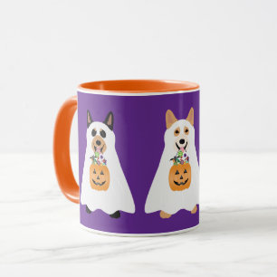 Corgi Ghost Dogs Halloween Mok