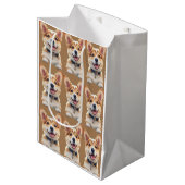 Corgi Gift Bag Medium Cadeauzakje (Voorkant Gekanteld)