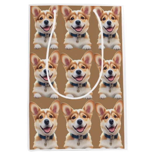 Corgi Gift Bag Medium Cadeauzakje (Voorkant)