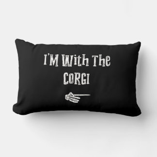 Corgi Gift | Ik ben met Corgi Dog Halloween kostuu Kussen