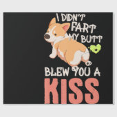 Corgi Gift | Ik heb geen scheten laten vallen en j Cadeaupapier (Vlak)
