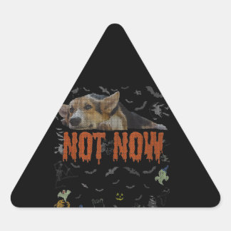 Corgi Gift | Niet nu - Corgi Lover Ugly Halloween Sticker