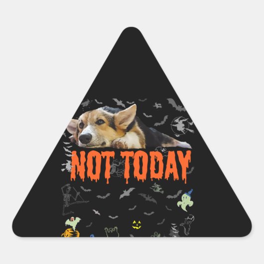 Corgi Gift | Niet vandaag-Schattige Corgi Lover Ug Sticker (Voorkant)