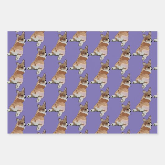 Corgi Gift Wrap Set Inpakpapier Vel (Voorkant 2)