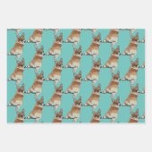Corgi Gift Wrap Set Inpakpapier Vel (Voorkant)