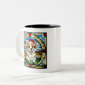 Corgi Glas in lood Kerst Mok (Voorkant links)