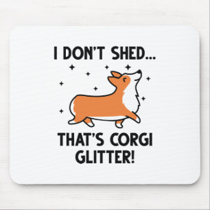 Corgi Glitter Muismat