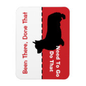 Corgi Go Potty Magnet - laat de hond uit Magneet (Verticaal)