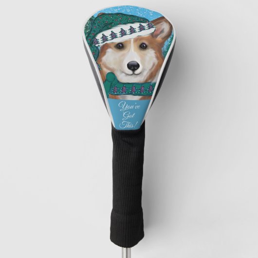 Corgi Golfheadcover (Voorkant)