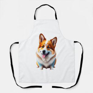Corgi grappige hond schattig dier puppy huisdier s schort