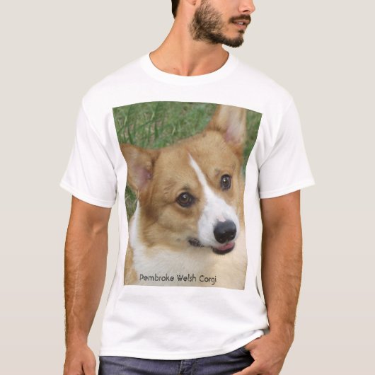 Corgi Green, Pembroke Welsh Corgi T-shirt (Voorkant)