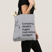 Corgi Grijze schouder/tas Tote Bag (Dichtbij)