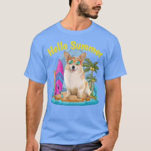 Corgi Hallo zomervakantie 2022 T-shirt
