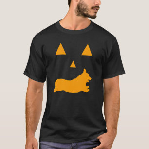 Corgi Halloween enge gezicht hond klassiek T-shirt