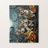 Corgi Halloween Griezelig Legpuzzel (Verticaal)