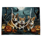 Corgi Halloween Griezend Groot Cadeauzakje (Voorkant)