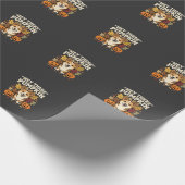 Corgi Halloween Hey There Pompoen Design Cadeaupapier (Hoek)