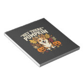 Corgi Halloween Hey There Pompoen Design Notitieblok (Schuin)