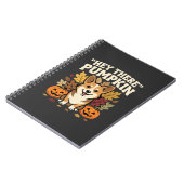 Corgi Halloween Hey There Pompoen Design Notitieboek (Linkerzijde)