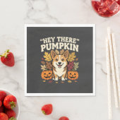 Corgi Halloween Hey There Pompoen Design Servet (Insitu)