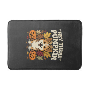 Corgi Halloween Hey There Pompoen Ontwerp Badmat