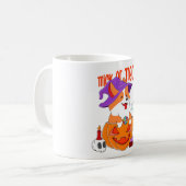 Corgi Halloween Koffiemok (Voorkant links)