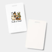 corgi halloween kostuum badge (Voor- en achterkant)