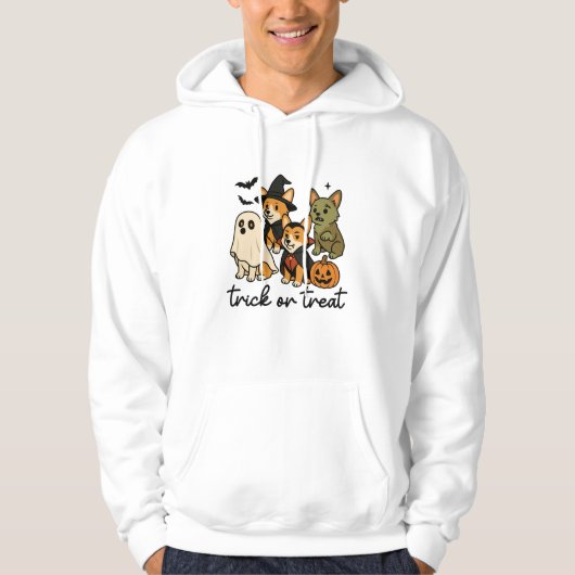 corgi Halloween kostuum Hoodie (Voorkant)