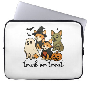 corgi halloween kostuum laptop sleeve