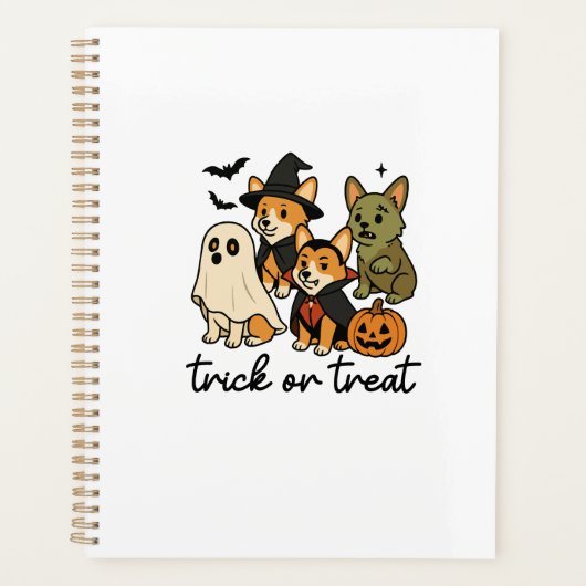 corgi halloween kostuum  planner (Voorkant)